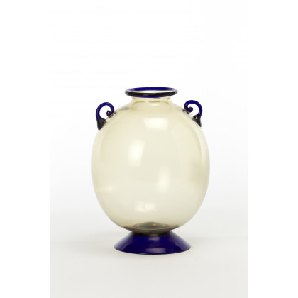 Contemporary vase - HANDLE - Mater Design - blown glass