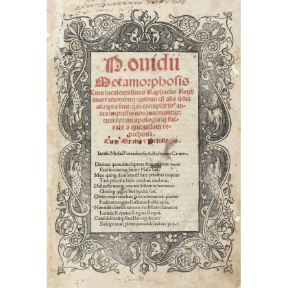 Sold at Auction: OVIDIO, Publio Nasone (n. 43 a.C.) - Le